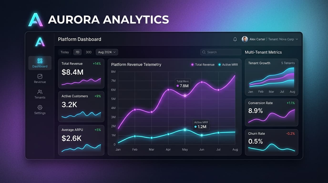Aurora Dashboard preview